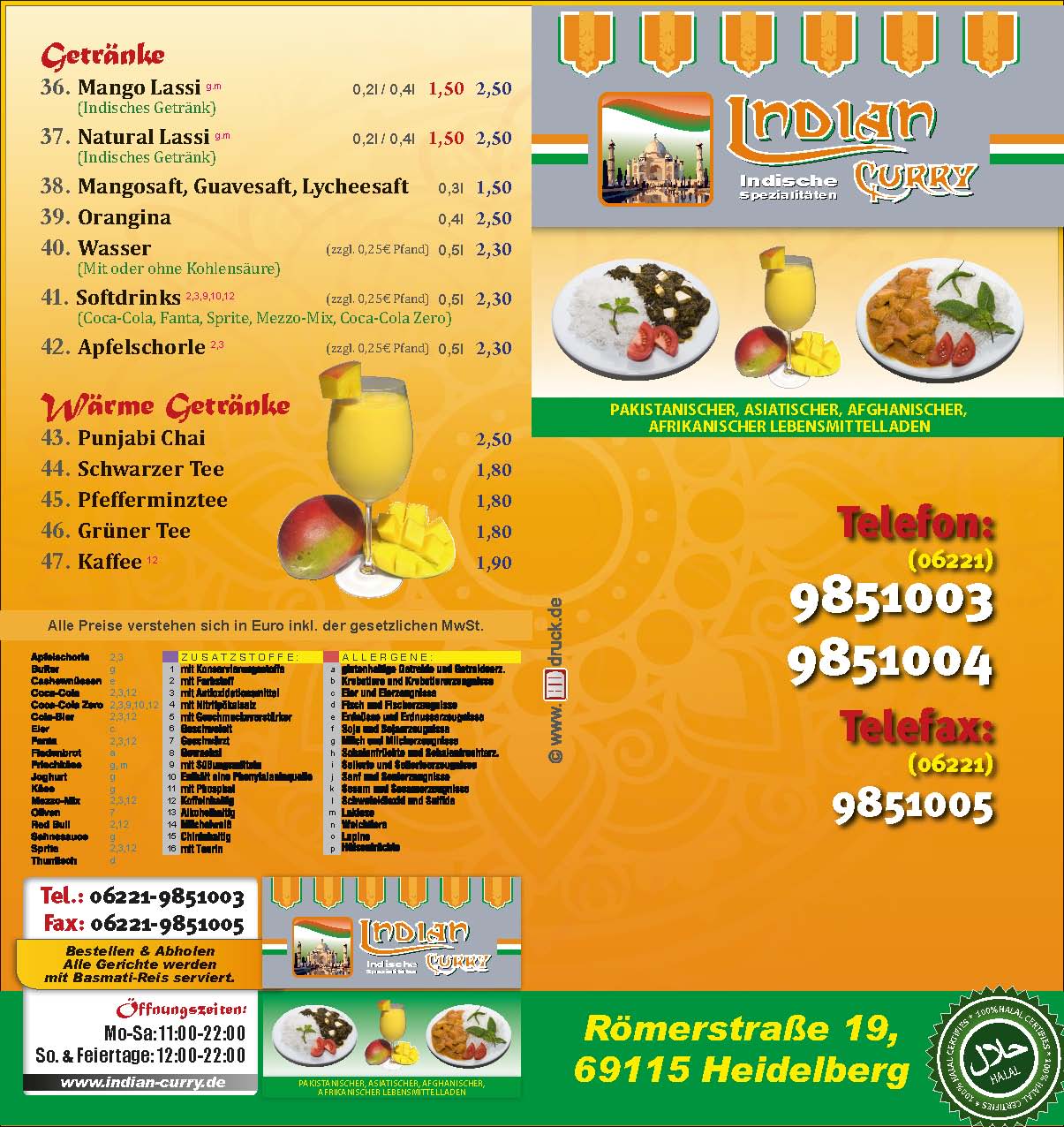 Indische Lebensmittel